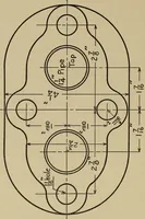 An illustration from Notes on practical mechanical drawing, written for the use of the students in general engineering drawing in the University of Illinois (1907)