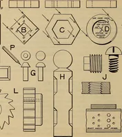 An illustration from Notes on technical sketching and free hand lettering for engineering students (1909)