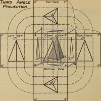 An illustration from Notes on technical sketching and free hand lettering for engineering students (1909)