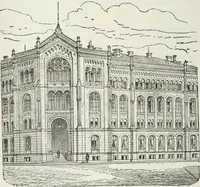 An illustration from Notes and sketches of an architect taken during a journey in the northwest of Europe; (1877)