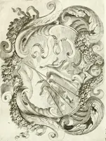 An illustration from Noticias fvnebres de las magestvosas exeqvias que hizo la felicissima Ciudad de Palermo, cabeça coronada de Sicilia en la mverte de Maria Lvysa de Borbon Nvestra Señora Reyna de las Españas de orden del excelentissimo Señor Dvqve de Vzeda, Virrey, y Capitan General deste Reyno, execvtada por el ilvstre D. Lvys Riggio (1689)