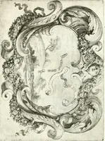An illustration from Noticias fvnebres de las magestvosas exeqvias que hizo la felicissima Ciudad de Palermo, cabeça coronada de Sicilia en la mverte de Maria Lvysa de Borbon Nvestra Señora Reyna de las Españas de orden del excelentissimo Señor Dvqve de Vzeda, Virrey, y Capitan General deste Reyno, execvtada por el ilvstre D. Lvys Riggio (1689)