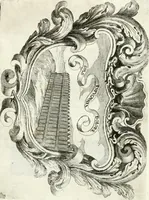 An illustration from Noticias fvnebres de las magestvosas exeqvias que hizo la felicissima Ciudad de Palermo, cabeça coronada de Sicilia en la mverte de Maria Lvysa de Borbon Nvestra Señora Reyna de las Españas de orden del excelentissimo Señor Dvqve de Vzeda, Virrey, y Capitan General deste Reyno, execvtada por el ilvstre D. Lvys Riggio (1689)