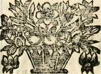 An illustration from Noticias historiales de la enfermedad, muerte, y exsequias de la esclarecida reyna de las Españas doña Maria Luisa de Orleans, Borbon Stuart y Austria, nuestra señora, dignissima consorte del rey nuestro señor Don Carlos segundo de Austria (1690)