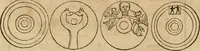 Picture 36 of 239 from Notitia vtraqve cvm orientis tvm occidentis vltra Arcadii Honoriiqve Cæsarvm tempora, illustre uetustatis monumentum, imò thesaurus prorsum incomparabilis : Præcedit aute D. Andreæ Alciati libellus, De magistratib. ciuilibusq; ac militaribus officijs, partim ex hac ipsa Notitia, partim aliunde desumptus : cvi succedit Descriptio urbis Romæ, quæ sub titulo Pub. Victoris circumfertur : & altera urbis Constantinopolitanæ incerto autore, nunquã antehac typis excusa, imperialium uidelicet ac primariaru sedium utriusq reipub : svbiungitur Notitiis uetustus liber De rebvs bellicis ad Theodosium Aug & filios eius Arcadium atq; Honorium, ut uidetur, scriptus incerto autore : item, ne quid de antiquo exemplari omitteretur, Disputatio Adriani Aug. & Epicteti philosophi (1552), leaf 39