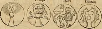 Picture 37 of 239 from Notitia vtraqve cvm orientis tvm occidentis vltra Arcadii Honoriiqve Cæsarvm tempora, illustre uetustatis monumentum, imò thesaurus prorsum incomparabilis : Præcedit aute D. Andreæ Alciati libellus, De magistratib. ciuilibusq; ac militaribus officijs, partim ex hac ipsa Notitia, partim aliunde desumptus : cvi succedit Descriptio urbis Romæ, quæ sub titulo Pub. Victoris circumfertur : & altera urbis Constantinopolitanæ incerto autore, nunquã antehac typis excusa, imperialium uidelicet ac primariaru sedium utriusq reipub : svbiungitur Notitiis uetustus liber De rebvs bellicis ad Theodosium Aug & filios eius Arcadium atq; Honorium, ut uidetur, scriptus incerto autore : item, ne quid de antiquo exemplari omitteretur, Disputatio Adriani Aug. & Epicteti philosophi (1552), leaf 39