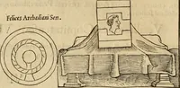 Picture 39 of 239 from Notitia vtraqve cvm orientis tvm occidentis vltra Arcadii Honoriiqve Cæsarvm tempora, illustre uetustatis monumentum, imò thesaurus prorsum incomparabilis : Præcedit aute D. Andreæ Alciati libellus, De magistratib. ciuilibusq; ac militaribus officijs, partim ex hac ipsa Notitia, partim aliunde desumptus : cvi succedit Descriptio urbis Romæ, quæ sub titulo Pub. Victoris circumfertur : & altera urbis Constantinopolitanæ incerto autore, nunquã antehac typis excusa, imperialium uidelicet ac primariaru sedium utriusq reipub : svbiungitur Notitiis uetustus liber De rebvs bellicis ad Theodosium Aug & filios eius Arcadium atq; Honorium, ut uidetur, scriptus incerto autore : item, ne quid de antiquo exemplari omitteretur, Disputatio Adriani Aug. & Epicteti philosophi (1552), leaf 41