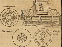 Picture 62 of 239 from Notitia vtraqve cvm orientis tvm occidentis vltra Arcadii Honoriiqve Cæsarvm tempora, illustre uetustatis monumentum, imò thesaurus prorsum incomparabilis : Præcedit aute D. Andreæ Alciati libellus, De magistratib. ciuilibusq; ac militaribus officijs, partim ex hac ipsa Notitia, partim aliunde desumptus : cvi succedit Descriptio urbis Romæ, quæ sub titulo Pub. Victoris circumfertur : & altera urbis Constantinopolitanæ incerto autore, nunquã antehac typis excusa, imperialium uidelicet ac primariaru sedium utriusq reipub : svbiungitur Notitiis uetustus liber De rebvs bellicis ad Theodosium Aug & filios eius Arcadium atq; Honorium, ut uidetur, scriptus incerto autore : item, ne quid de antiquo exemplari omitteretur, Disputatio Adriani Aug. & Epicteti philosophi (1552), leaf 47