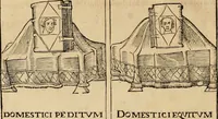 Picture 77 of 239 from Notitia vtraqve cvm orientis tvm occidentis vltra Arcadii Honoriiqve Cæsarvm tempora, illustre uetustatis monumentum, imò thesaurus prorsum incomparabilis : Præcedit aute D. Andreæ Alciati libellus, De magistratib. ciuilibusq; ac militaribus officijs, partim ex hac ipsa Notitia, partim aliunde desumptus : cvi succedit Descriptio urbis Romæ, quæ sub titulo Pub. Victoris circumfertur : & altera urbis Constantinopolitanæ incerto autore, nunquã antehac typis excusa, imperialium uidelicet ac primariaru sedium utriusq reipub : svbiungitur Notitiis uetustus liber De rebvs bellicis ad Theodosium Aug & filios eius Arcadium atq; Honorium, ut uidetur, scriptus incerto autore : item, ne quid de antiquo exemplari omitteretur, Disputatio Adriani Aug. & Epicteti philosophi (1552), leaf 57