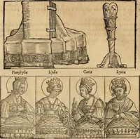 Picture 91 of 239 from Notitia vtraqve cvm orientis tvm occidentis vltra Arcadii Honoriiqve Cæsarvm tempora, illustre uetustatis monumentum, imò thesaurus prorsum incomparabilis : Præcedit aute D. Andreæ Alciati libellus, De magistratib. ciuilibusq; ac militaribus officijs, partim ex hac ipsa Notitia, partim aliunde desumptus : cvi succedit Descriptio urbis Romæ, quæ sub titulo Pub. Victoris circumfertur : & altera urbis Constantinopolitanæ incerto autore, nunquã antehac typis excusa, imperialium uidelicet ac primariaru sedium utriusq reipub : svbiungitur Notitiis uetustus liber De rebvs bellicis ad Theodosium Aug & filios eius Arcadium atq; Honorium, ut uidetur, scriptus incerto autore : item, ne quid de antiquo exemplari omitteretur, Disputatio Adriani Aug. & Epicteti philosophi (1552), leaf 73