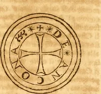 An illustration from Notitie historiche della citta d'Ancona : gia termine dell' antico regno d'Italia con diuersi auuenimenti nella Marca Anconitana, & in detto regno accaduti (1675)