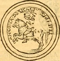 Picture 42 of 47 from Notitie historiche della citta d'Ancona : gia termine dell' antico regno d'Italia con diuersi auuenimenti nella Marca Anconitana, & in detto regno accaduti (1675), leaf 542