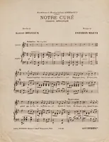 An illustration from Notre curé-- : romance patriotique