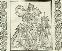 Picture 45 of 321 from Noua iconologia di Cesare Ripa perugino, caualier de SS. Mauritio & Lazzaro. Nella quale si descriuono diuerse imagini di virtù, vitij, affetti, passioni humane, arti, discipline, humori, elementi, corpi celesti, prouincie d'Italia, fiumi, tutte le parti del mondo, ed'altre infinite materie. Opera vtile ad oratori, predicatori, poeti, pittori, scultori, disegnatori, e ad'ogni studioso. Per inuentar concetti, emblemi, ed imprese, per diuisare qualsiuoglia apparato nuttiale, funerale, trionfale. Per rappresentar poemi drammatici, e per figurare co'suoi propij simboli ciò, che puo cadere in pensiero humano. Ampliata vltimamente dallo stesso auttore di trecento imagini, e arricchita di molti discorsi pieni di varia eruditione; con nuoui intagli, & con molti indici copiosi (1618), leaf 107