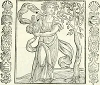 Picture 47 of 321 from Noua iconologia di Cesare Ripa perugino, caualier de SS. Mauritio & Lazzaro. Nella quale si descriuono diuerse imagini di virtù, vitij, affetti, passioni humane, arti, discipline, humori, elementi, corpi celesti, prouincie d'Italia, fiumi, tutte le parti del mondo, ed'altre infinite materie. Opera vtile ad oratori, predicatori, poeti, pittori, scultori, disegnatori, e ad'ogni studioso. Per inuentar concetti, emblemi, ed imprese, per diuisare qualsiuoglia apparato nuttiale, funerale, trionfale. Per rappresentar poemi drammatici, e per figurare co'suoi propij simboli ciò, che puo cadere in pensiero humano. Ampliata vltimamente dallo stesso auttore di trecento imagini, e arricchita di molti discorsi pieni di varia eruditione; con nuoui intagli, & con molti indici copiosi (1618), leaf 112