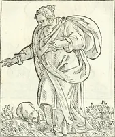 An illustration from Noua iconologia di Cesare Ripa perugino, caualier de SS. Mauritio & Lazzaro. Nella quale si descriuono diuerse imagini di virtù, vitij, affetti, passioni humane, arti, discipline, humori, elementi, corpi celesti, prouincie d'Italia, fiumi, tutte le parti del mondo, ed'altre infinite materie. Opera vtile ad oratori, predicatori, poeti, pittori, scultori, disegnatori, e ad'ogni studioso. Per inuentar concetti, emblemi, ed imprese, per diuisare qualsiuoglia apparato nuttiale, funerale, trionfale. Per rappresentar poemi drammatici, e per figurare co'suoi propij simboli ciò, che puo cadere in pensiero humano. Ampliata vltimamente dallo stesso auttore di trecento imagini, e arricchita di molti discorsi pieni di varia eruditione; con nuoui intagli, & con molti indici copiosi (1618)
