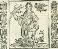 Picture 55 of 321 from Noua iconologia di Cesare Ripa perugino, caualier de SS. Mauritio & Lazzaro. Nella quale si descriuono diuerse imagini di virtù, vitij, affetti, passioni humane, arti, discipline, humori, elementi, corpi celesti, prouincie d'Italia, fiumi, tutte le parti del mondo, ed'altre infinite materie. Opera vtile ad oratori, predicatori, poeti, pittori, scultori, disegnatori, e ad'ogni studioso. Per inuentar concetti, emblemi, ed imprese, per diuisare qualsiuoglia apparato nuttiale, funerale, trionfale. Per rappresentar poemi drammatici, e per figurare co'suoi propij simboli ciò, che puo cadere in pensiero humano. Ampliata vltimamente dallo stesso auttore di trecento imagini, e arricchita di molti discorsi pieni di varia eruditione; con nuoui intagli, & con molti indici copiosi (1618), leaf 131