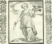 Picture 60 of 321 from Noua iconologia di Cesare Ripa perugino, caualier de SS. Mauritio & Lazzaro. Nella quale si descriuono diuerse imagini di virtù, vitij, affetti, passioni humane, arti, discipline, humori, elementi, corpi celesti, prouincie d'Italia, fiumi, tutte le parti del mondo, ed'altre infinite materie. Opera vtile ad oratori, predicatori, poeti, pittori, scultori, disegnatori, e ad'ogni studioso. Per inuentar concetti, emblemi, ed imprese, per diuisare qualsiuoglia apparato nuttiale, funerale, trionfale. Per rappresentar poemi drammatici, e per figurare co'suoi propij simboli ciò, che puo cadere in pensiero humano. Ampliata vltimamente dallo stesso auttore di trecento imagini, e arricchita di molti discorsi pieni di varia eruditione; con nuoui intagli, & con molti indici copiosi (1618), leaf 138