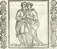 An illustration from Noua iconologia di Cesare Ripa perugino, caualier de SS. Mauritio & Lazzaro. Nella quale si descriuono diuerse imagini di virtù, vitij, affetti, passioni humane, arti, discipline, humori, elementi, corpi celesti, prouincie d'Italia, fiumi, tutte le parti del mondo, ed'altre infinite materie. Opera vtile ad oratori, predicatori, poeti, pittori, scultori, disegnatori, e ad'ogni studioso. Per inuentar concetti, emblemi, ed imprese, per diuisare qualsiuoglia apparato nuttiale, funerale, trionfale. Per rappresentar poemi drammatici, e per figurare co'suoi propij simboli ciò, che puo cadere in pensiero humano. Ampliata vltimamente dallo stesso auttore di trecento imagini, e arricchita di molti discorsi pieni di varia eruditione; con nuoui intagli, & con molti indici copiosi (1618)