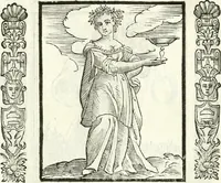 Picture 69 of 321 from Noua iconologia di Cesare Ripa perugino, caualier de SS. Mauritio & Lazzaro. Nella quale si descriuono diuerse imagini di virtù, vitij, affetti, passioni humane, arti, discipline, humori, elementi, corpi celesti, prouincie d'Italia, fiumi, tutte le parti del mondo, ed'altre infinite materie. Opera vtile ad oratori, predicatori, poeti, pittori, scultori, disegnatori, e ad'ogni studioso. Per inuentar concetti, emblemi, ed imprese, per diuisare qualsiuoglia apparato nuttiale, funerale, trionfale. Per rappresentar poemi drammatici, e per figurare co'suoi propij simboli ciò, che puo cadere in pensiero humano. Ampliata vltimamente dallo stesso auttore di trecento imagini, e arricchita di molti discorsi pieni di varia eruditione; con nuoui intagli, & con molti indici copiosi (1618), leaf 148
