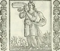 Picture 70 of 321 from Noua iconologia di Cesare Ripa perugino, caualier de SS. Mauritio & Lazzaro. Nella quale si descriuono diuerse imagini di virtù, vitij, affetti, passioni humane, arti, discipline, humori, elementi, corpi celesti, prouincie d'Italia, fiumi, tutte le parti del mondo, ed'altre infinite materie. Opera vtile ad oratori, predicatori, poeti, pittori, scultori, disegnatori, e ad'ogni studioso. Per inuentar concetti, emblemi, ed imprese, per diuisare qualsiuoglia apparato nuttiale, funerale, trionfale. Per rappresentar poemi drammatici, e per figurare co'suoi propij simboli ciò, che puo cadere in pensiero humano. Ampliata vltimamente dallo stesso auttore di trecento imagini, e arricchita di molti discorsi pieni di varia eruditione; con nuoui intagli, & con molti indici copiosi (1618), leaf 149