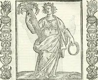 Picture 71 of 321 from Noua iconologia di Cesare Ripa perugino, caualier de SS. Mauritio & Lazzaro. Nella quale si descriuono diuerse imagini di virtù, vitij, affetti, passioni humane, arti, discipline, humori, elementi, corpi celesti, prouincie d'Italia, fiumi, tutte le parti del mondo, ed'altre infinite materie. Opera vtile ad oratori, predicatori, poeti, pittori, scultori, disegnatori, e ad'ogni studioso. Per inuentar concetti, emblemi, ed imprese, per diuisare qualsiuoglia apparato nuttiale, funerale, trionfale. Per rappresentar poemi drammatici, e per figurare co'suoi propij simboli ciò, che puo cadere in pensiero humano. Ampliata vltimamente dallo stesso auttore di trecento imagini, e arricchita di molti discorsi pieni di varia eruditione; con nuoui intagli, & con molti indici copiosi (1618), leaf 150