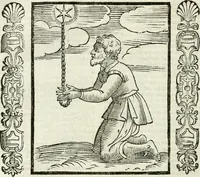 An illustration from Noua iconologia di Cesare Ripa perugino, caualier de SS. Mauritio & Lazzaro. Nella quale si descriuono diuerse imagini di virtù, vitij, affetti, passioni humane, arti, discipline, humori, elementi, corpi celesti, prouincie d'Italia, fiumi, tutte le parti del mondo, ed'altre infinite materie. Opera vtile ad oratori, predicatori, poeti, pittori, scultori, disegnatori, e ad'ogni studioso. Per inuentar concetti, emblemi, ed imprese, per diuisare qualsiuoglia apparato nuttiale, funerale, trionfale. Per rappresentar poemi drammatici, e per figurare co'suoi propij simboli ciò, che puo cadere in pensiero humano. Ampliata vltimamente dallo stesso auttore di trecento imagini, e arricchita di molti discorsi pieni di varia eruditione; con nuoui intagli, & con molti indici copiosi (1618)