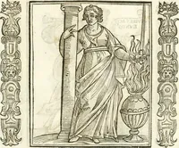 Picture 74 of 321 from Noua iconologia di Cesare Ripa perugino, caualier de SS. Mauritio & Lazzaro. Nella quale si descriuono diuerse imagini di virtù, vitij, affetti, passioni humane, arti, discipline, humori, elementi, corpi celesti, prouincie d'Italia, fiumi, tutte le parti del mondo, ed'altre infinite materie. Opera vtile ad oratori, predicatori, poeti, pittori, scultori, disegnatori, e ad'ogni studioso. Per inuentar concetti, emblemi, ed imprese, per diuisare qualsiuoglia apparato nuttiale, funerale, trionfale. Per rappresentar poemi drammatici, e per figurare co'suoi propij simboli ciò, che puo cadere in pensiero humano. Ampliata vltimamente dallo stesso auttore di trecento imagini, e arricchita di molti discorsi pieni di varia eruditione; con nuoui intagli, & con molti indici copiosi (1618), leaf 156