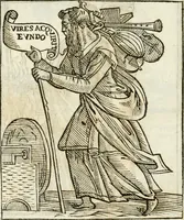An illustration from Noua iconologia di Cesare Ripa perugino, caualier de SS. Mauritio & Lazzaro. Nella quale si descriuono diuerse imagini di virtù, vitij, affetti, passioni humane, arti, discipline, humori, elementi, corpi celesti, prouincie d'Italia, fiumi, tutte le parti del mondo, ed'altre infinite materie. Opera vtile ad oratori, predicatori, poeti, pittori, scultori, disegnatori, e ad'ogni studioso. Per inuentar concetti, emblemi, ed imprese, per diuisare qualsiuoglia apparato nuttiale, funerale, trionfale. Per rappresentar poemi drammatici, e per figurare co'suoi propij simboli ciò, che puo cadere in pensiero humano. Ampliata vltimamente dallo stesso auttore di trecento imagini, e arricchita di molti discorsi pieni di varia eruditione; con nuoui intagli, & con molti indici copiosi (1618)