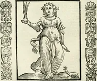 Picture 88 of 321 from Noua iconologia di Cesare Ripa perugino, caualier de SS. Mauritio & Lazzaro. Nella quale si descriuono diuerse imagini di virtù, vitij, affetti, passioni humane, arti, discipline, humori, elementi, corpi celesti, prouincie d'Italia, fiumi, tutte le parti del mondo, ed'altre infinite materie. Opera vtile ad oratori, predicatori, poeti, pittori, scultori, disegnatori, e ad'ogni studioso. Per inuentar concetti, emblemi, ed imprese, per diuisare qualsiuoglia apparato nuttiale, funerale, trionfale. Per rappresentar poemi drammatici, e per figurare co'suoi propij simboli ciò, che puo cadere in pensiero humano. Ampliata vltimamente dallo stesso auttore di trecento imagini, e arricchita di molti discorsi pieni di varia eruditione; con nuoui intagli, & con molti indici copiosi (1618), leaf 187
