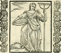 An illustration from Noua iconologia di Cesare Ripa perugino, caualier de SS. Mauritio & Lazzaro. Nella quale si descriuono diuerse imagini di virtù, vitij, affetti, passioni humane, arti, discipline, humori, elementi, corpi celesti, prouincie d'Italia, fiumi, tutte le parti del mondo, ed'altre infinite materie. Opera vtile ad oratori, predicatori, poeti, pittori, scultori, disegnatori, e ad'ogni studioso. Per inuentar concetti, emblemi, ed imprese, per diuisare qualsiuoglia apparato nuttiale, funerale, trionfale. Per rappresentar poemi drammatici, e per figurare co'suoi propij simboli ciò, che puo cadere in pensiero humano. Ampliata vltimamente dallo stesso auttore di trecento imagini, e arricchita di molti discorsi pieni di varia eruditione; con nuoui intagli, & con molti indici copiosi (1618)