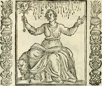 Picture 101 of 321 from Noua iconologia di Cesare Ripa perugino, caualier de SS. Mauritio & Lazzaro. Nella quale si descriuono diuerse imagini di virtù, vitij, affetti, passioni humane, arti, discipline, humori, elementi, corpi celesti, prouincie d'Italia, fiumi, tutte le parti del mondo, ed'altre infinite materie. Opera vtile ad oratori, predicatori, poeti, pittori, scultori, disegnatori, e ad'ogni studioso. Per inuentar concetti, emblemi, ed imprese, per diuisare qualsiuoglia apparato nuttiale, funerale, trionfale. Per rappresentar poemi drammatici, e per figurare co'suoi propij simboli ciò, che puo cadere in pensiero humano. Ampliata vltimamente dallo stesso auttore di trecento imagini, e arricchita di molti discorsi pieni di varia eruditione; con nuoui intagli, & con molti indici copiosi (1618), leaf 203
