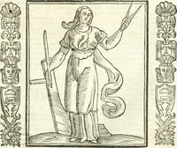 Picture 102 of 321 from Noua iconologia di Cesare Ripa perugino, caualier de SS. Mauritio & Lazzaro. Nella quale si descriuono diuerse imagini di virtù, vitij, affetti, passioni humane, arti, discipline, humori, elementi, corpi celesti, prouincie d'Italia, fiumi, tutte le parti del mondo, ed'altre infinite materie. Opera vtile ad oratori, predicatori, poeti, pittori, scultori, disegnatori, e ad'ogni studioso. Per inuentar concetti, emblemi, ed imprese, per diuisare qualsiuoglia apparato nuttiale, funerale, trionfale. Per rappresentar poemi drammatici, e per figurare co'suoi propij simboli ciò, che puo cadere in pensiero humano. Ampliata vltimamente dallo stesso auttore di trecento imagini, e arricchita di molti discorsi pieni di varia eruditione; con nuoui intagli, & con molti indici copiosi (1618), leaf 204