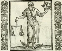 Picture 104 of 321 from Noua iconologia di Cesare Ripa perugino, caualier de SS. Mauritio & Lazzaro. Nella quale si descriuono diuerse imagini di virtù, vitij, affetti, passioni humane, arti, discipline, humori, elementi, corpi celesti, prouincie d'Italia, fiumi, tutte le parti del mondo, ed'altre infinite materie. Opera vtile ad oratori, predicatori, poeti, pittori, scultori, disegnatori, e ad'ogni studioso. Per inuentar concetti, emblemi, ed imprese, per diuisare qualsiuoglia apparato nuttiale, funerale, trionfale. Per rappresentar poemi drammatici, e per figurare co'suoi propij simboli ciò, che puo cadere in pensiero humano. Ampliata vltimamente dallo stesso auttore di trecento imagini, e arricchita di molti discorsi pieni di varia eruditione; con nuoui intagli, & con molti indici copiosi (1618), leaf 215