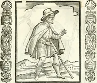 An illustration from Noua iconologia di Cesare Ripa perugino, caualier de SS. Mauritio & Lazzaro. Nella quale si descriuono diuerse imagini di virtù, vitij, affetti, passioni humane, arti, discipline, humori, elementi, corpi celesti, prouincie d'Italia, fiumi, tutte le parti del mondo, ed'altre infinite materie. Opera vtile ad oratori, predicatori, poeti, pittori, scultori, disegnatori, e ad'ogni studioso. Per inuentar concetti, emblemi, ed imprese, per diuisare qualsiuoglia apparato nuttiale, funerale, trionfale. Per rappresentar poemi drammatici, e per figurare co'suoi propij simboli ciò, che puo cadere in pensiero humano. Ampliata vltimamente dallo stesso auttore di trecento imagini, e arricchita di molti discorsi pieni di varia eruditione; con nuoui intagli, & con molti indici copiosi (1618)