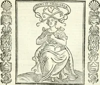 Picture 115 of 321 from Noua iconologia di Cesare Ripa perugino, caualier de SS. Mauritio & Lazzaro. Nella quale si descriuono diuerse imagini di virtù, vitij, affetti, passioni humane, arti, discipline, humori, elementi, corpi celesti, prouincie d'Italia, fiumi, tutte le parti del mondo, ed'altre infinite materie. Opera vtile ad oratori, predicatori, poeti, pittori, scultori, disegnatori, e ad'ogni studioso. Per inuentar concetti, emblemi, ed imprese, per diuisare qualsiuoglia apparato nuttiale, funerale, trionfale. Per rappresentar poemi drammatici, e per figurare co'suoi propij simboli ciò, che puo cadere in pensiero humano. Ampliata vltimamente dallo stesso auttore di trecento imagini, e arricchita di molti discorsi pieni di varia eruditione; con nuoui intagli, & con molti indici copiosi (1618), leaf 236