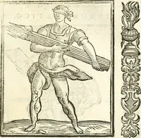 Picture 124 of 321 from Noua iconologia di Cesare Ripa perugino, caualier de SS. Mauritio & Lazzaro. Nella quale si descriuono diuerse imagini di virtù, vitij, affetti, passioni humane, arti, discipline, humori, elementi, corpi celesti, prouincie d'Italia, fiumi, tutte le parti del mondo, ed'altre infinite materie. Opera vtile ad oratori, predicatori, poeti, pittori, scultori, disegnatori, e ad'ogni studioso. Per inuentar concetti, emblemi, ed imprese, per diuisare qualsiuoglia apparato nuttiale, funerale, trionfale. Per rappresentar poemi drammatici, e per figurare co'suoi propij simboli ciò, che puo cadere in pensiero humano. Ampliata vltimamente dallo stesso auttore di trecento imagini, e arricchita di molti discorsi pieni di varia eruditione; con nuoui intagli, & con molti indici copiosi (1618), leaf 262