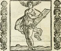 An illustration from Noua iconologia di Cesare Ripa perugino, caualier de SS. Mauritio & Lazzaro. Nella quale si descriuono diuerse imagini di virtù, vitij, affetti, passioni humane, arti, discipline, humori, elementi, corpi celesti, prouincie d'Italia, fiumi, tutte le parti del mondo, ed'altre infinite materie. Opera vtile ad oratori, predicatori, poeti, pittori, scultori, disegnatori, e ad'ogni studioso. Per inuentar concetti, emblemi, ed imprese, per diuisare qualsiuoglia apparato nuttiale, funerale, trionfale. Per rappresentar poemi drammatici, e per figurare co'suoi propij simboli ciò, che puo cadere in pensiero humano. Ampliata vltimamente dallo stesso auttore di trecento imagini, e arricchita di molti discorsi pieni di varia eruditione; con nuoui intagli, & con molti indici copiosi (1618)