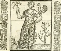 Picture 127 of 321 from Noua iconologia di Cesare Ripa perugino, caualier de SS. Mauritio & Lazzaro. Nella quale si descriuono diuerse imagini di virtù, vitij, affetti, passioni humane, arti, discipline, humori, elementi, corpi celesti, prouincie d'Italia, fiumi, tutte le parti del mondo, ed'altre infinite materie. Opera vtile ad oratori, predicatori, poeti, pittori, scultori, disegnatori, e ad'ogni studioso. Per inuentar concetti, emblemi, ed imprese, per diuisare qualsiuoglia apparato nuttiale, funerale, trionfale. Per rappresentar poemi drammatici, e per figurare co'suoi propij simboli ciò, che puo cadere in pensiero humano. Ampliata vltimamente dallo stesso auttore di trecento imagini, e arricchita di molti discorsi pieni di varia eruditione; con nuoui intagli, & con molti indici copiosi (1618), leaf 266