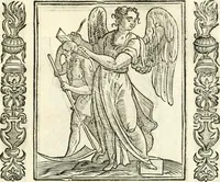 Picture 139 of 321 from Noua iconologia di Cesare Ripa perugino, caualier de SS. Mauritio & Lazzaro. Nella quale si descriuono diuerse imagini di virtù, vitij, affetti, passioni humane, arti, discipline, humori, elementi, corpi celesti, prouincie d'Italia, fiumi, tutte le parti del mondo, ed'altre infinite materie. Opera vtile ad oratori, predicatori, poeti, pittori, scultori, disegnatori, e ad'ogni studioso. Per inuentar concetti, emblemi, ed imprese, per diuisare qualsiuoglia apparato nuttiale, funerale, trionfale. Per rappresentar poemi drammatici, e per figurare co'suoi propij simboli ciò, che puo cadere in pensiero humano. Ampliata vltimamente dallo stesso auttore di trecento imagini, e arricchita di molti discorsi pieni di varia eruditione; con nuoui intagli, & con molti indici copiosi (1618), leaf 296