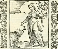 An illustration from Noua iconologia di Cesare Ripa perugino, caualier de SS. Mauritio & Lazzaro. Nella quale si descriuono diuerse imagini di virtù, vitij, affetti, passioni humane, arti, discipline, humori, elementi, corpi celesti, prouincie d'Italia, fiumi, tutte le parti del mondo, ed'altre infinite materie. Opera vtile ad oratori, predicatori, poeti, pittori, scultori, disegnatori, e ad'ogni studioso. Per inuentar concetti, emblemi, ed imprese, per diuisare qualsiuoglia apparato nuttiale, funerale, trionfale. Per rappresentar poemi drammatici, e per figurare co'suoi propij simboli ciò, che puo cadere in pensiero humano. Ampliata vltimamente dallo stesso auttore di trecento imagini, e arricchita di molti discorsi pieni di varia eruditione; con nuoui intagli, & con molti indici copiosi (1618)