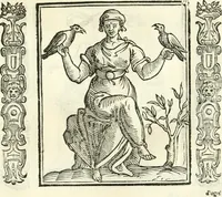Picture 154 of 321 from Noua iconologia di Cesare Ripa perugino, caualier de SS. Mauritio & Lazzaro. Nella quale si descriuono diuerse imagini di virtù, vitij, affetti, passioni humane, arti, discipline, humori, elementi, corpi celesti, prouincie d'Italia, fiumi, tutte le parti del mondo, ed'altre infinite materie. Opera vtile ad oratori, predicatori, poeti, pittori, scultori, disegnatori, e ad'ogni studioso. Per inuentar concetti, emblemi, ed imprese, per diuisare qualsiuoglia apparato nuttiale, funerale, trionfale. Per rappresentar poemi drammatici, e per figurare co'suoi propij simboli ciò, che puo cadere in pensiero humano. Ampliata vltimamente dallo stesso auttore di trecento imagini, e arricchita di molti discorsi pieni di varia eruditione; con nuoui intagli, & con molti indici copiosi (1618), leaf 322