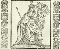 An illustration from Noua iconologia di Cesare Ripa perugino, caualier de SS. Mauritio & Lazzaro. Nella quale si descriuono diuerse imagini di virtù, vitij, affetti, passioni humane, arti, discipline, humori, elementi, corpi celesti, prouincie d'Italia, fiumi, tutte le parti del mondo, ed'altre infinite materie. Opera vtile ad oratori, predicatori, poeti, pittori, scultori, disegnatori, e ad'ogni studioso. Per inuentar concetti, emblemi, ed imprese, per diuisare qualsiuoglia apparato nuttiale, funerale, trionfale. Per rappresentar poemi drammatici, e per figurare co'suoi propij simboli ciò, che puo cadere in pensiero humano. Ampliata vltimamente dallo stesso auttore di trecento imagini, e arricchita di molti discorsi pieni di varia eruditione; con nuoui intagli, & con molti indici copiosi (1618)