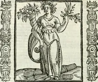 Picture 162 of 321 from Noua iconologia di Cesare Ripa perugino, caualier de SS. Mauritio & Lazzaro. Nella quale si descriuono diuerse imagini di virtù, vitij, affetti, passioni humane, arti, discipline, humori, elementi, corpi celesti, prouincie d'Italia, fiumi, tutte le parti del mondo, ed'altre infinite materie. Opera vtile ad oratori, predicatori, poeti, pittori, scultori, disegnatori, e ad'ogni studioso. Per inuentar concetti, emblemi, ed imprese, per diuisare qualsiuoglia apparato nuttiale, funerale, trionfale. Per rappresentar poemi drammatici, e per figurare co'suoi propij simboli ciò, che puo cadere in pensiero humano. Ampliata vltimamente dallo stesso auttore di trecento imagini, e arricchita di molti discorsi pieni di varia eruditione; con nuoui intagli, & con molti indici copiosi (1618), leaf 337