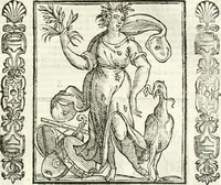 Picture 163 of 321 from Noua iconologia di Cesare Ripa perugino, caualier de SS. Mauritio & Lazzaro. Nella quale si descriuono diuerse imagini di virtù, vitij, affetti, passioni humane, arti, discipline, humori, elementi, corpi celesti, prouincie d'Italia, fiumi, tutte le parti del mondo, ed'altre infinite materie. Opera vtile ad oratori, predicatori, poeti, pittori, scultori, disegnatori, e ad'ogni studioso. Per inuentar concetti, emblemi, ed imprese, per diuisare qualsiuoglia apparato nuttiale, funerale, trionfale. Per rappresentar poemi drammatici, e per figurare co'suoi propij simboli ciò, che puo cadere in pensiero humano. Ampliata vltimamente dallo stesso auttore di trecento imagini, e arricchita di molti discorsi pieni di varia eruditione; con nuoui intagli, & con molti indici copiosi (1618), leaf 338