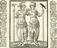 Picture 175 of 321 from Noua iconologia di Cesare Ripa perugino, caualier de SS. Mauritio & Lazzaro. Nella quale si descriuono diuerse imagini di virtù, vitij, affetti, passioni humane, arti, discipline, humori, elementi, corpi celesti, prouincie d'Italia, fiumi, tutte le parti del mondo, ed'altre infinite materie. Opera vtile ad oratori, predicatori, poeti, pittori, scultori, disegnatori, e ad'ogni studioso. Per inuentar concetti, emblemi, ed imprese, per diuisare qualsiuoglia apparato nuttiale, funerale, trionfale. Per rappresentar poemi drammatici, e per figurare co'suoi propij simboli ciò, che puo cadere in pensiero humano. Ampliata vltimamente dallo stesso auttore di trecento imagini, e arricchita di molti discorsi pieni di varia eruditione; con nuoui intagli, & con molti indici copiosi (1618), leaf 358