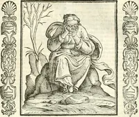Picture 181 of 321 from Noua iconologia di Cesare Ripa perugino, caualier de SS. Mauritio & Lazzaro. Nella quale si descriuono diuerse imagini di virtù, vitij, affetti, passioni humane, arti, discipline, humori, elementi, corpi celesti, prouincie d'Italia, fiumi, tutte le parti del mondo, ed'altre infinite materie. Opera vtile ad oratori, predicatori, poeti, pittori, scultori, disegnatori, e ad'ogni studioso. Per inuentar concetti, emblemi, ed imprese, per diuisare qualsiuoglia apparato nuttiale, funerale, trionfale. Per rappresentar poemi drammatici, e per figurare co'suoi propij simboli ciò, che puo cadere in pensiero humano. Ampliata vltimamente dallo stesso auttore di trecento imagini, e arricchita di molti discorsi pieni di varia eruditione; con nuoui intagli, & con molti indici copiosi (1618), leaf 370
