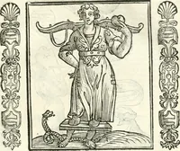An illustration from Noua iconologia di Cesare Ripa perugino, caualier de SS. Mauritio & Lazzaro. Nella quale si descriuono diuerse imagini di virtù, vitij, affetti, passioni humane, arti, discipline, humori, elementi, corpi celesti, prouincie d'Italia, fiumi, tutte le parti del mondo, ed'altre infinite materie. Opera vtile ad oratori, predicatori, poeti, pittori, scultori, disegnatori, e ad'ogni studioso. Per inuentar concetti, emblemi, ed imprese, per diuisare qualsiuoglia apparato nuttiale, funerale, trionfale. Per rappresentar poemi drammatici, e per figurare co'suoi propij simboli ciò, che puo cadere in pensiero humano. Ampliata vltimamente dallo stesso auttore di trecento imagini, e arricchita di molti discorsi pieni di varia eruditione; con nuoui intagli, & con molti indici copiosi (1618)