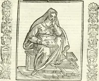 An illustration from Noua iconologia di Cesare Ripa perugino, caualier de SS. Mauritio & Lazzaro. Nella quale si descriuono diuerse imagini di virtù, vitij, affetti, passioni humane, arti, discipline, humori, elementi, corpi celesti, prouincie d'Italia, fiumi, tutte le parti del mondo, ed'altre infinite materie. Opera vtile ad oratori, predicatori, poeti, pittori, scultori, disegnatori, e ad'ogni studioso. Per inuentar concetti, emblemi, ed imprese, per diuisare qualsiuoglia apparato nuttiale, funerale, trionfale. Per rappresentar poemi drammatici, e per figurare co'suoi propij simboli ciò, che puo cadere in pensiero humano. Ampliata vltimamente dallo stesso auttore di trecento imagini, e arricchita di molti discorsi pieni di varia eruditione; con nuoui intagli, & con molti indici copiosi (1618)