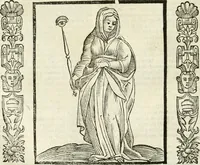 An illustration from Noua iconologia di Cesare Ripa perugino, caualier de SS. Mauritio & Lazzaro. Nella quale si descriuono diuerse imagini di virtù, vitij, affetti, passioni humane, arti, discipline, humori, elementi, corpi celesti, prouincie d'Italia, fiumi, tutte le parti del mondo, ed'altre infinite materie. Opera vtile ad oratori, predicatori, poeti, pittori, scultori, disegnatori, e ad'ogni studioso. Per inuentar concetti, emblemi, ed imprese, per diuisare qualsiuoglia apparato nuttiale, funerale, trionfale. Per rappresentar poemi drammatici, e per figurare co'suoi propij simboli ciò, che puo cadere in pensiero humano. Ampliata vltimamente dallo stesso auttore di trecento imagini, e arricchita di molti discorsi pieni di varia eruditione; con nuoui intagli, & con molti indici copiosi (1618)